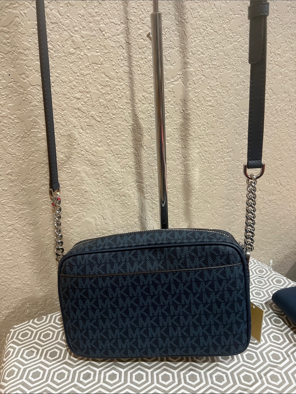 Michael Kors MD PKT camera xbody jet set travel ADMIRAL color & wallet - Picture 7 of 13